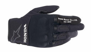 Alpinestars Copper Honda Mens Textile Motorcycle Gloves Black LG