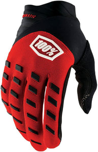 100% AIRMATIC GLOVE RED/BLACK SM 10000-00025