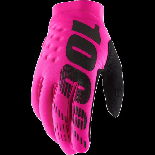 100% BRISKER GLOVES NEON PINK - XL 10003-00028