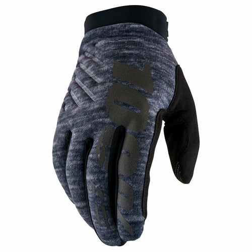 100% BRISKER GLOVES HEATHER GREY - 2XL 10003-00024
