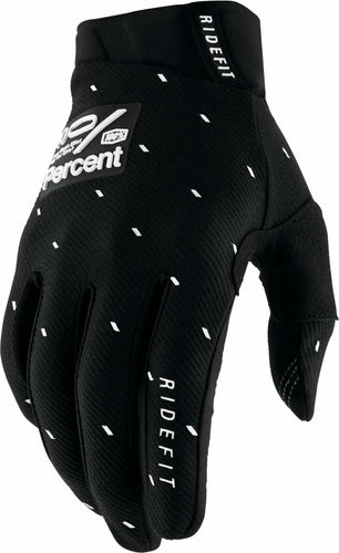 100% RIDEFIT GLOVES SLASHER BLACK - S 10010-00035