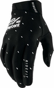 100% RIDEFIT GLOVES SLASHER BLACK - S 10010-00035