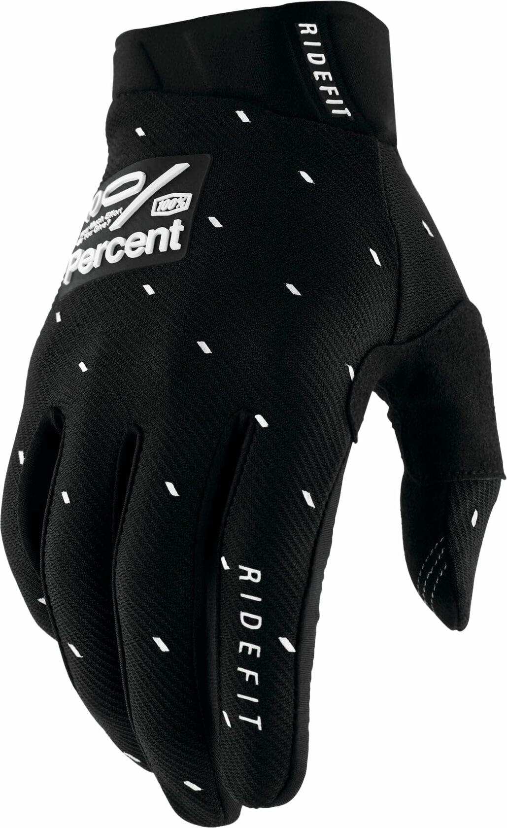 100% RIDEFIT GLOVES SLASHER BLACK - S 10010-00035