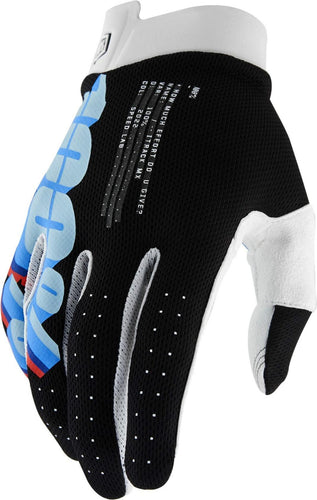 100% ITRACK GLOVES SYSTEM BLACK - S 10008-00035