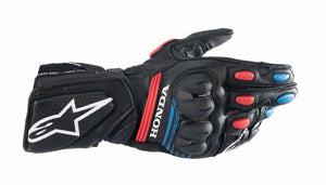 Alpinestars SP-8 H Mens Leather Motorcycle Gloves Black/Red/Blue MD