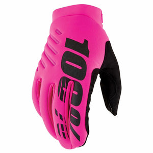 100% BRISKER GLOVES NEON PINK - 2XL 10003-00029