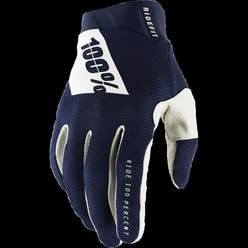 100% RIDEFIT GLOVES NAVY - 2XL 10010-00029