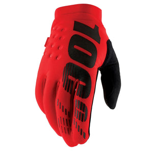100% BRISKER GLOVES RED - 2XL 10003-00034