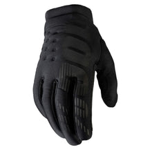 Load image into Gallery viewer, 100% BRISKER 100% WOMEN&#39;S GLOVE BLACK/GREY XL 10005-00004