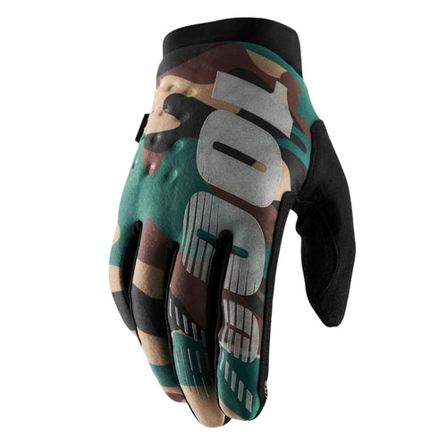 100% BRISKER 100% GLOVE CAMO/BLACK MD 10003-00006