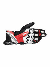 Load image into Gallery viewer, ALPINESTARS (ROAD) GLOVE GP+ R V3 LTHR BK/WT/BRT RD M 3550825-1304-M
