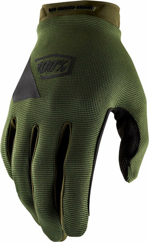 100% RIDECAMP GLOVES ARMY GREEN/BLACK - 2XL 10011-00004