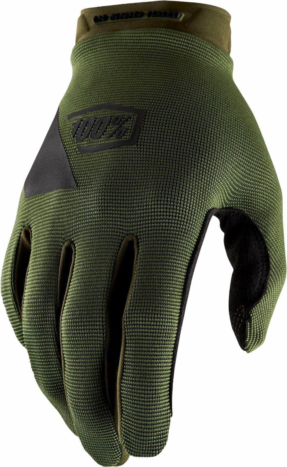 100% RIDECAMP GLOVES ARMY GREEN/BLACK - 2XL 10011-00004