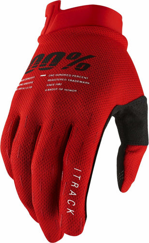 100% ITRACK GLOVES RED XXL 10008-00019