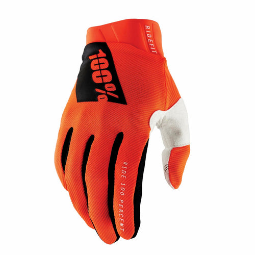 100% RIDEFIT GLOVES FLUO ORANGE SM 10010-00005