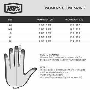 100% RIDECAMP WOMEN'S GLOVES LAVENDER - L 10013-00013