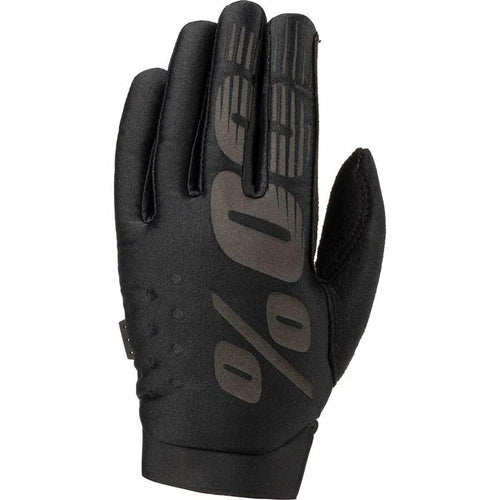 100% BRISKER 100% GLOVE BLACK/GREY YOUTH SM 10004-00000