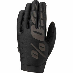 100% BRISKER 100% GLOVE BLACK/GREY YOUTH SM 10004-00000