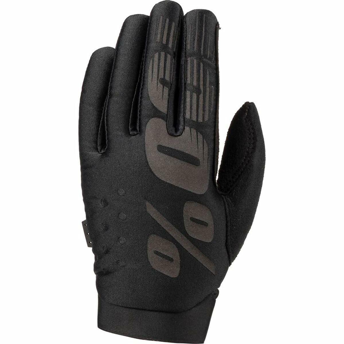 100% BRISKER 100% GLOVE BLACK/GREY YOUTH SM 10004-00000