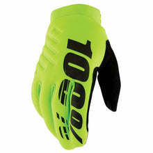 Load image into Gallery viewer, 100% BRISKER 100% GLOVE FLUO YELLOW YOUTH XL 10004-00011