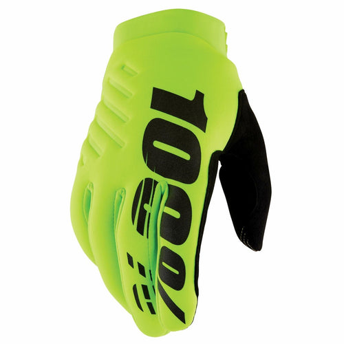 100% BRISKER 100% GLOVE FLUO YELLOW YOUTH XL 10004-00011