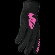 Load image into Gallery viewer, THOR GLOVE WMN SECTOR BK/PK XL 3331-0245
