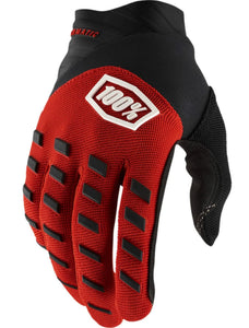 100% AIRMATIC YOUTH GLOVE RED/BLACK SM 10001-00008
