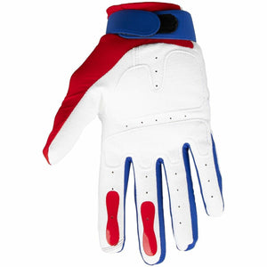 100% LANGDALE GLOVES RED/WHITE/BLUE - S 10029-00006