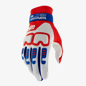 100% LANGDALE GLOVES RED/WHITE/BLUE - S 10029-00006