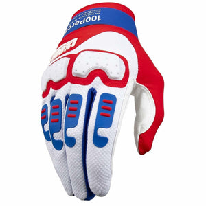 100% LANGDALE GLOVES RED/WHITE/BLUE - M 10029-00007
