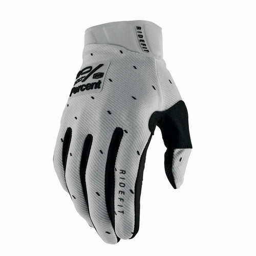 100% RIDEFIT GLOVES SLASHER SILVER - S 10010-00040