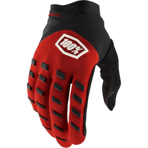 100% AIRMATIC YOUTH GLOVE RED/BLACK MD 10001-00009