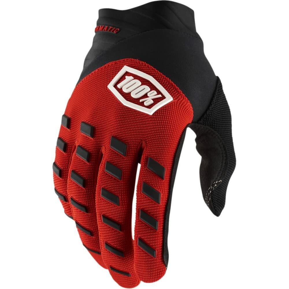 100% AIRMATIC YOUTH GLOVE RED/BLACK MD 10001-00009
