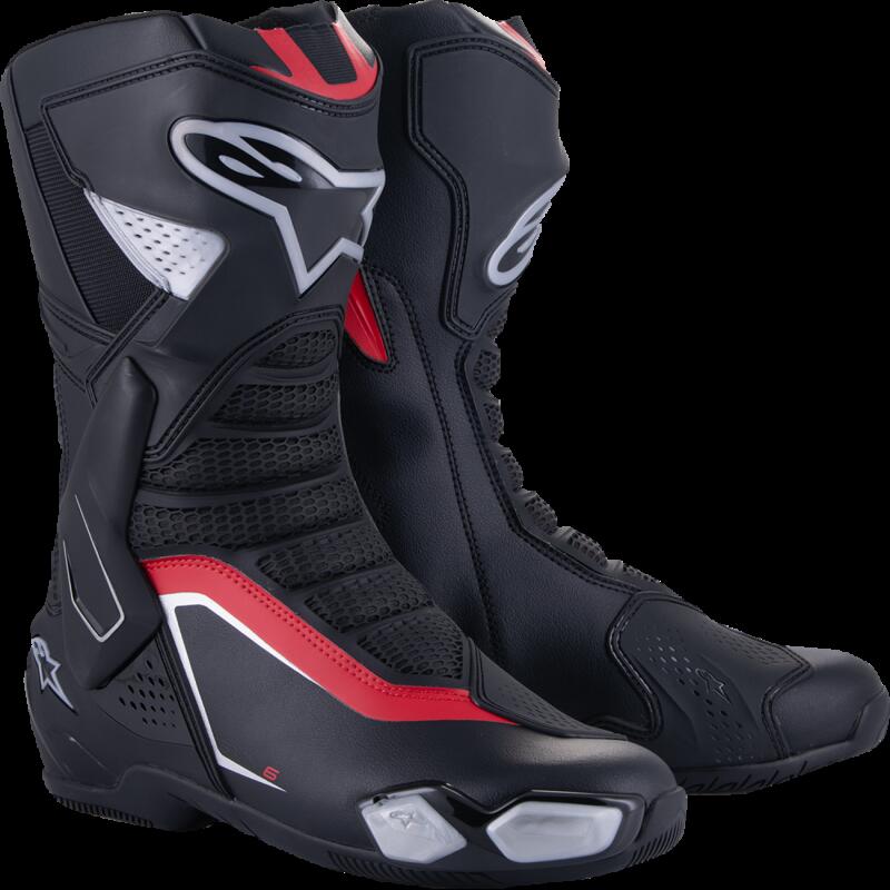 ALPINESTARS (ROAD) BOOTS SMX-6 V3 BK/SI/RD 44 2223025-199-44