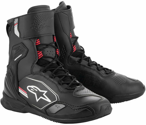 Alpinestars Superfaster Motorcycle Shoes, Motorcycle Gear, Black Grey Red, 13 AU, Black, 13