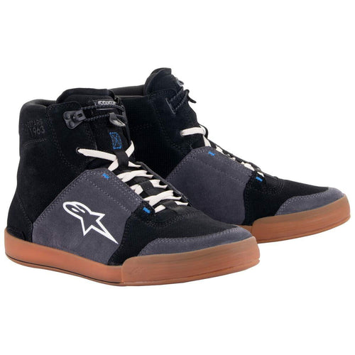 Alpinestars Chrome Motorcycle Shoes (Black/Dark Grey, 12)