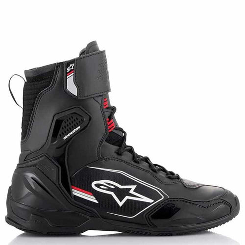 Alpinestars Superfaster Motorcycle Shoes, Black/Gray/Bright Red, 9.5