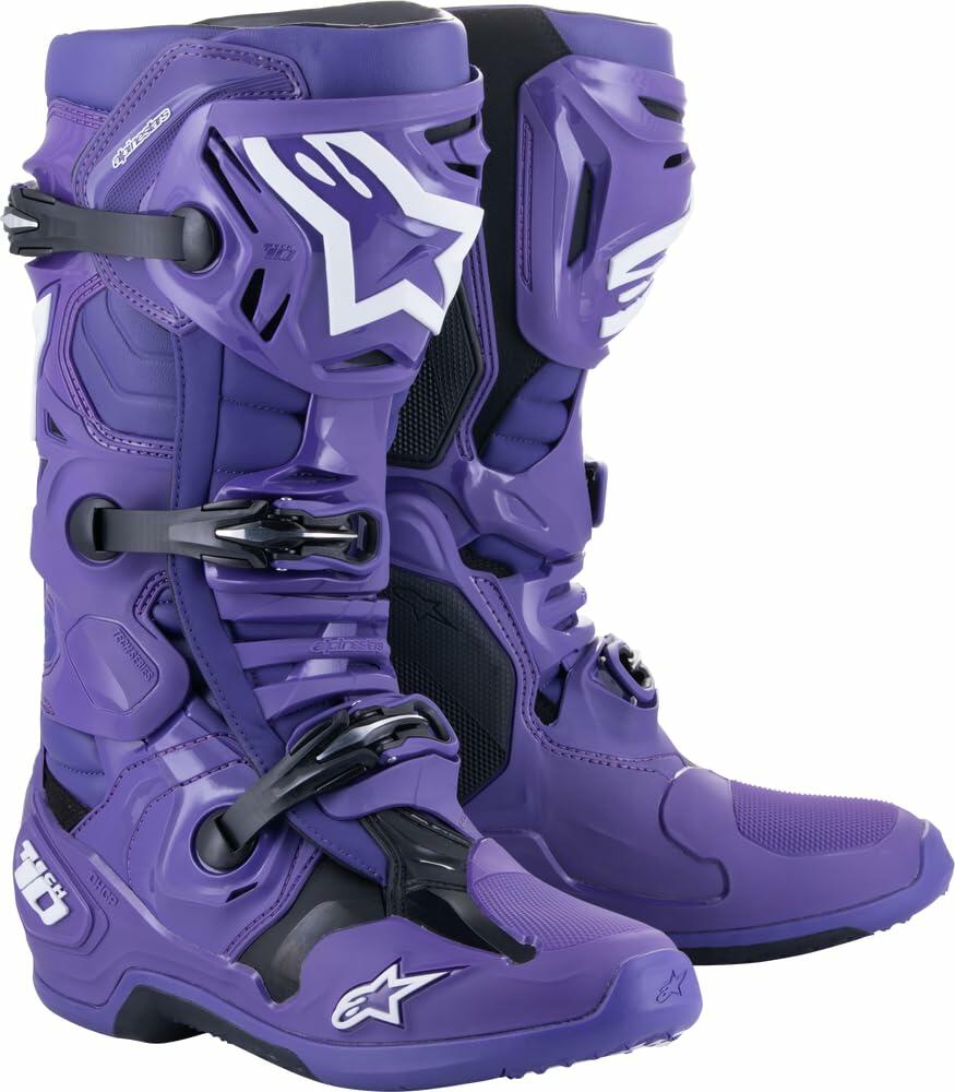 Alpinestars 2010020-394-9: Tech 10 Boots Ultraviolet Black Sz 9