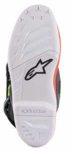 Alpinestars 2015017-9058-4 Tech 7S Boots Dark Grey/Red Fluo/Yellow Fluo Sz 04