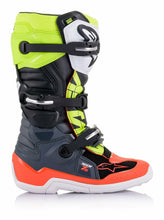 Load image into Gallery viewer, Alpinestars 2015017-9058-4 Tech 7S Boots Dark Grey/Red Fluo/Yellow Fluo Sz 04