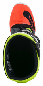 Alpinestars 2015017-9058-4 Tech 7S Boots Dark Grey/Red Fluo/Yellow Fluo Sz 04