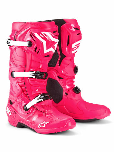 Alpinestars Tech 10 Boots, Diva Pink/White, 11
