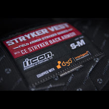 Load image into Gallery viewer, ICON VEST STRYKER BLACK 2X/3X 2701-0512 - Motomike Canada