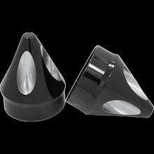 Load image into Gallery viewer, AVON GRIPS 07-19 MODELS FRT BLK AXLE CAPS SPIKE AXL-SPK-ANO