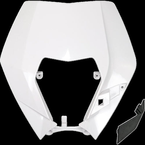 UFO HEADLIGHT PLASTIC KTM WHT KT04090047
