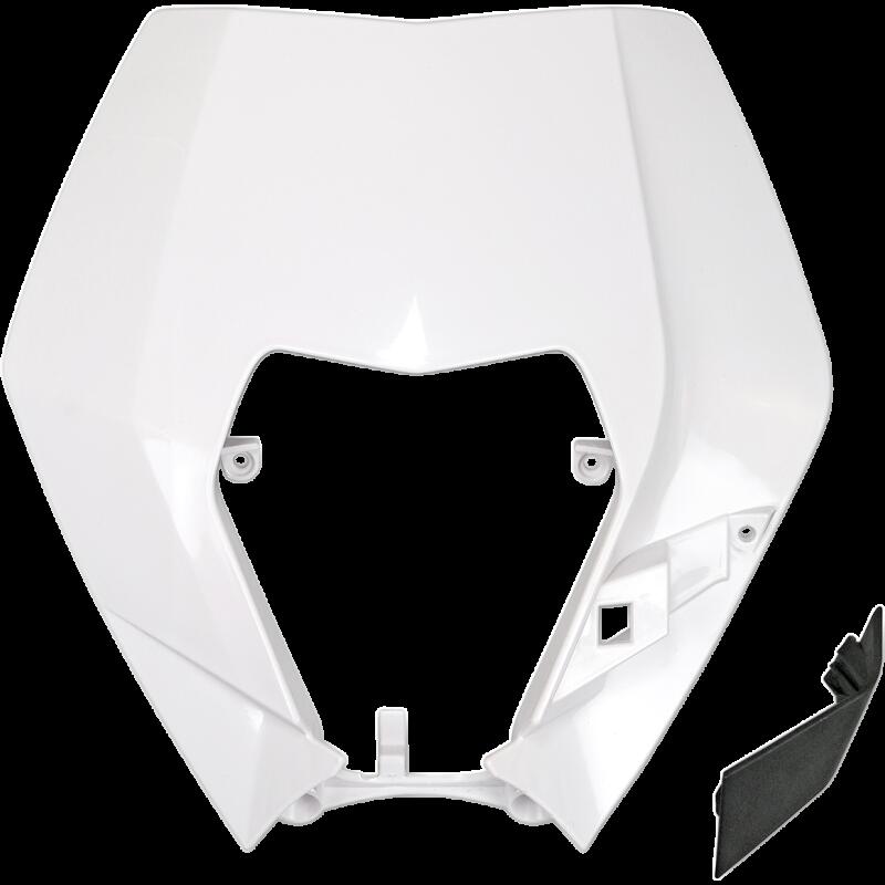 UFO HEADLIGHT PLASTIC KTM WHT KT04090047