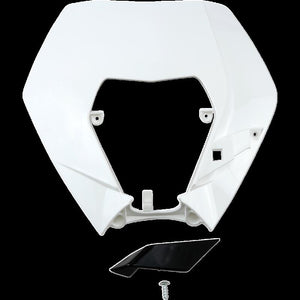 UFO HEADLIGHT PLASTIC KTM WHT KT04090047