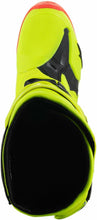 Load image into Gallery viewer, Alpinestars 2010020-533-11: Tech 10 Boots YLW Fluo/Blk/Red Fluo Sz 11 - Motomike Canada