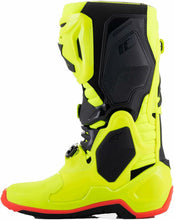 Load image into Gallery viewer, Alpinestars 2010020-533-11: Tech 10 Boots YLW Fluo/Blk/Red Fluo Sz 11 - Motomike Canada