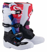 Load image into Gallery viewer, Alpinestars 2015017-289-6: Tech 7S Boots Wht/Blk/Rainbow Sz 6